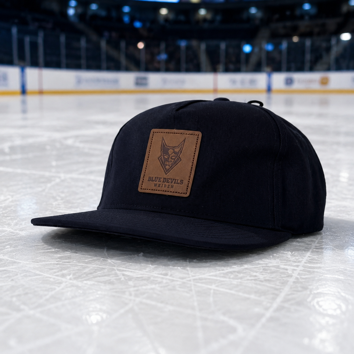 Cap Leder 'Patch' BDW