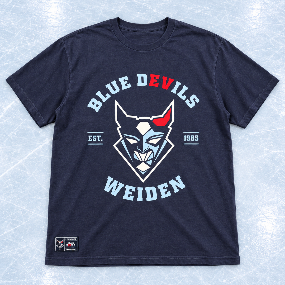 Herren T-Shirt Blue Devils Weiden dunkelblau