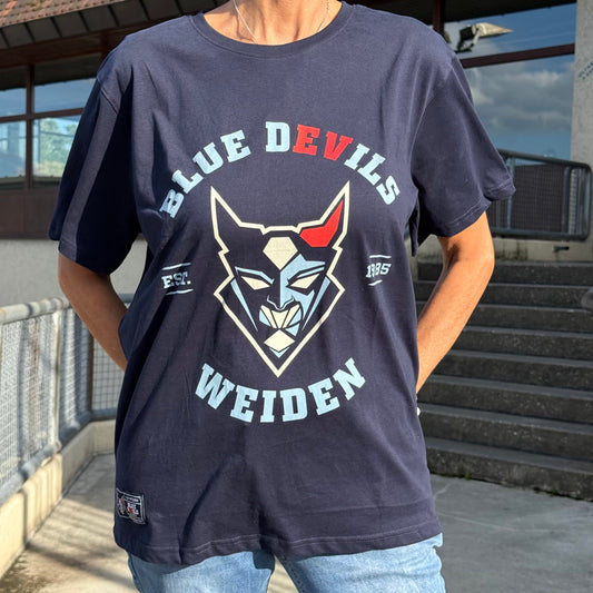 Herren T-Shirt Blue Devils Weiden dunkelblau