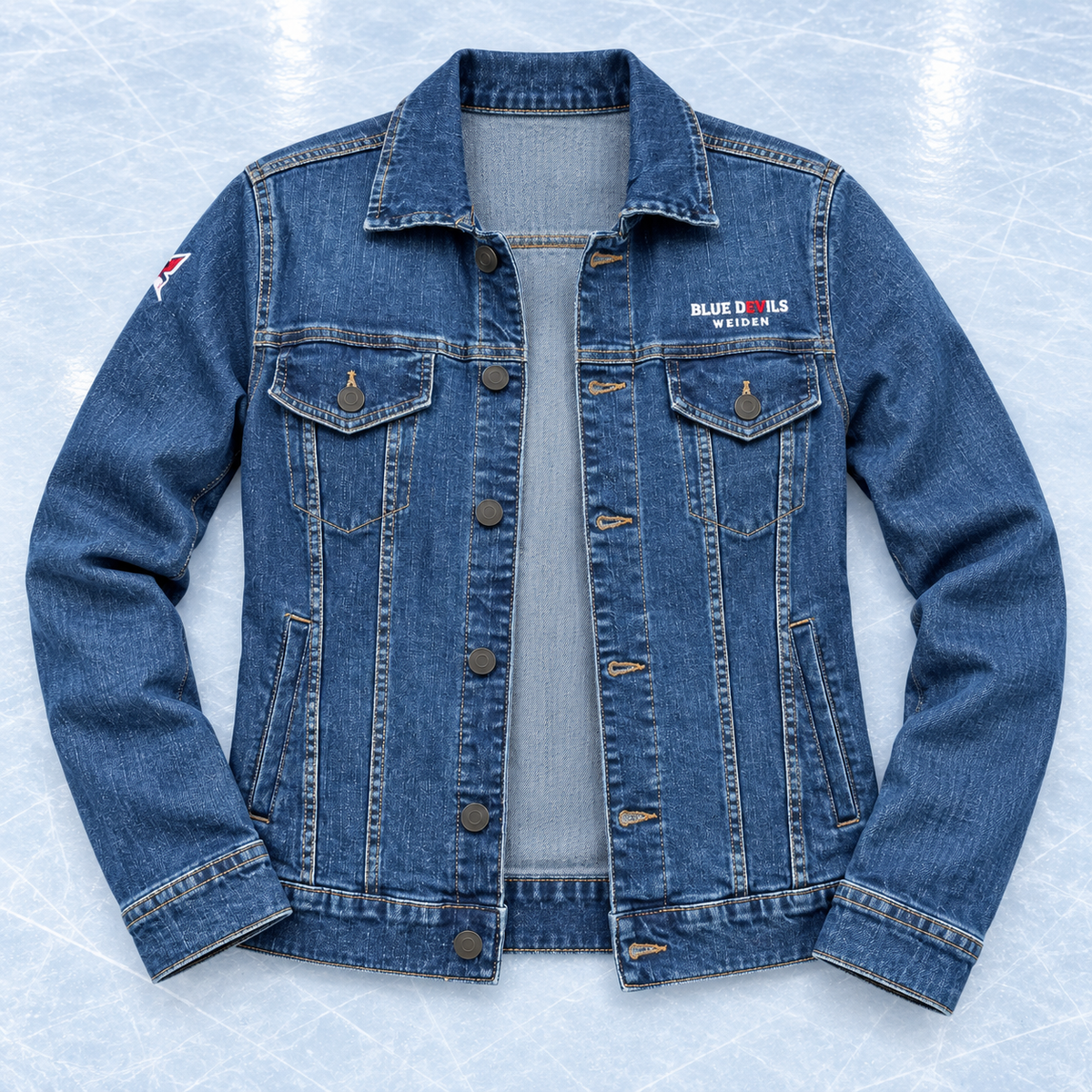 Jeans Jacke gestickt