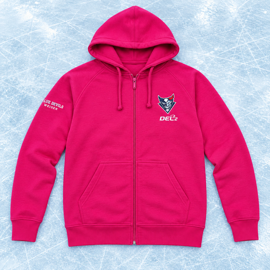 Zip-Hoodie gestickt 'PINK'